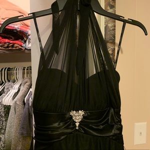 Little black halter dress